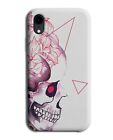 Demon Skull Phone Case Cover Pink Wavy Hypnotic Design Skeleton E255