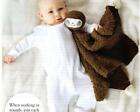 (1201) Aran Toy Crochet Pattern Cuddly Sloth Baby Comforter!