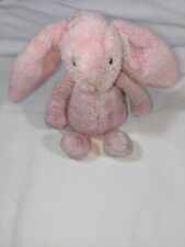 Jellycat Small Bashful Peony Bunny Plush Soft Stuffed Pink & White 8 Inches