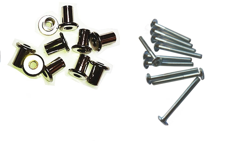 50X Hülsenmutter M6 14x8x12mm + Möbelschraube M6X60 - Bild 1 von 1