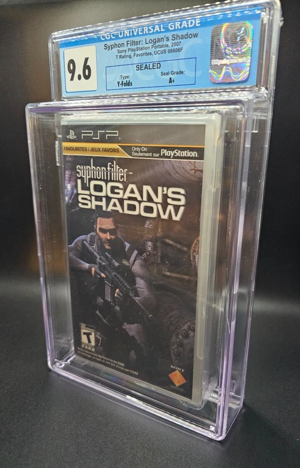 2007 Syphon Filter: Logan's Shadow Sony PSP Graded Game CGC 9.6 SEALED A+ MINT - Image 1 of 3