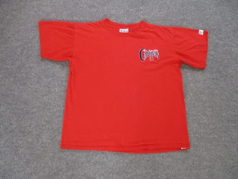 Vintage St. Louis Cardinals Shirt Adult L Red Single Stitched USA The Game Mens Cover