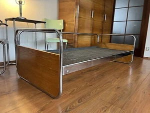 Original Chrom Sofa Daybed Art Deco BAUHAUS Stahlrohr Liege 30er - Bild 1 von 10