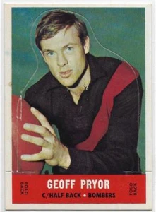 1969 Scanlens Die Cut (UNPOPPED) Geoff PRYOR Essendon Near Mint/Mint - Picture 1 of 2