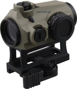 Vector Optics Maverick 1x22 Dark Earth Rubber Cover Red Dot Sight - 3moa Dot Siz - Picture 1 of 13