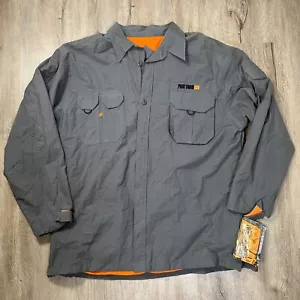 VTG Phat Farm Utility Shirt XXL Gray Button Up Deadstock Vintage SUG Big & Tall - Picture 1 of 8