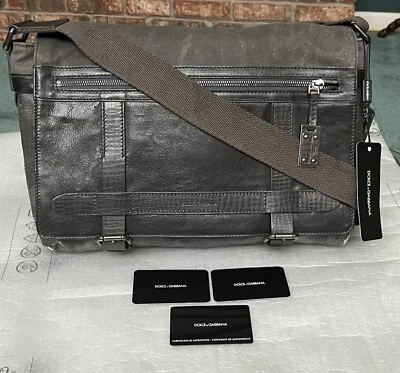 Dolce&Gabbana Camuflaje PVC Mensajero Maletín Portátil Bolso de Negocios - NUEVO Foto 1 de 4