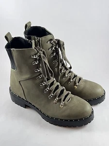 Dolce Vita Oderra Olive Women’s Size 7.5 Lace Up/Side Zip, 8” Combat Style Boots - Picture 1 of 9