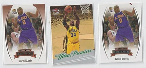 2007-08 ULTRA PRESS PASS LEGENDS BRONZE 3 CARD RC LOT GLEN DAVIS LSU CELTICS - Picture 1 of 1
