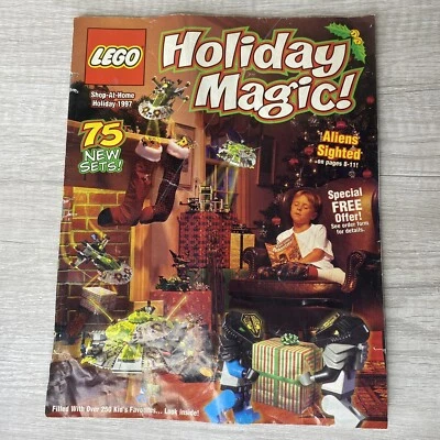 Lego Holiday Magic Catalog Shop-At-Home 1997 Vintage 75 New Sets Aliens Ephemera - Image 1 of 4