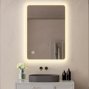 LED Touch Badspiegel Beleuchtung Spiegel Touch Wandschalter 50x70cm Wandspiegel - Bild 1 von 7
