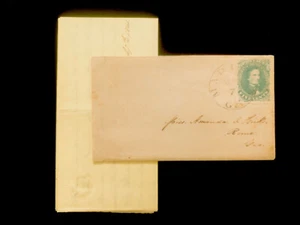 GA MADISON 1863 COVER CSA #1, W/CONTENT - Picture 1 of 4