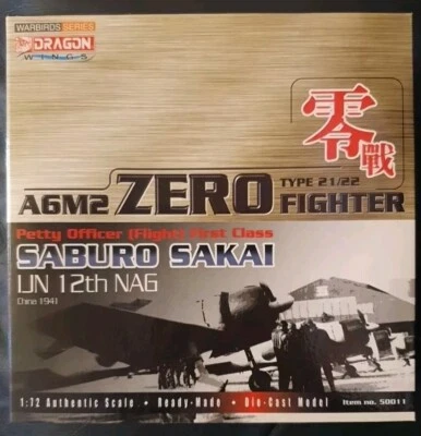 Dragon Wings Warbirds A6M2 Zero Type 21/22 Fighter Saburo Sakai item:50011 - Image 1 of 4