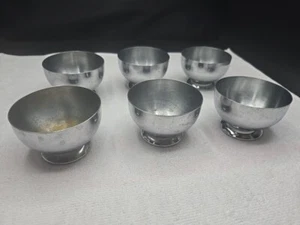 Vintage Chase Art Deco chrome 6 egg cup or stackable cocktail glasses 1930s - Picture 1 of 3