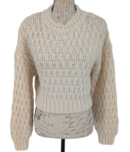 Sweater Cropped Oversized Chunky 25% Wool Universal Thread XS - Picture 1 of 9