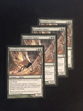 4 x Penumbra Spider(NM) - Time Spiral - MTG