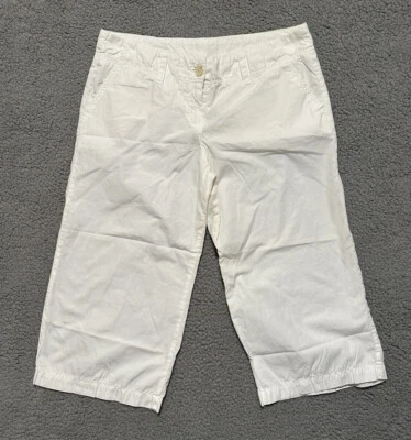 Pantalones capri James Perse para mujer talla 31 blancos recortados hechos en EE. UU. informales Foto 1 de 4