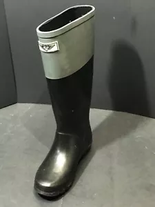 FY Black Rubber Rain Boots Women's Size US 6 M - Picture 1 of 9