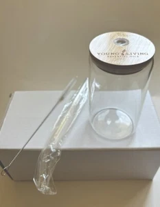 Young Living Glasbecher 12 Unzen mit Strohhalm - Bild 1 von 3