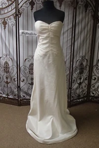 PJ26W NICOLE MILLER FU0006 S SZ 10 IVORY $1320 FORMAL WEDDING DRESS GOWN - Picture 1 of 6