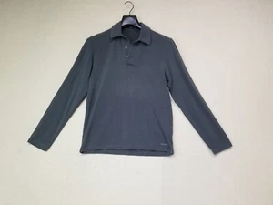 Zegna Sport Shirt Gray 1/4 Button Performance Stretch Long Sleeve Shirt Size S - Picture 1 of 10