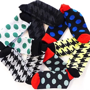 Calcetín de vestir COREA FINE FIT PARA HOMBRE informal elegante colorido rejilla algodón 10-13 - Imagen 1 de 3