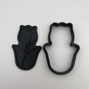 Tulip Cookie Cutter Stamp 3d Printed - Picture 1 of 4
