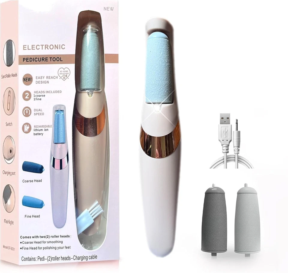 Herramienta de pedicura eléctrica removedor de callos recargable para pies herramienta de pedicura Foto 1 de 4