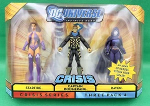 Starfire Captain Boomerang Raven DC UniverseCrisis Series Pack 4 NEW SEALED - Picture 1 of 6