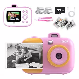 Kids Camera Instant Print, Digital Camera Toys Gift for Girls and Boys 3-12 Age - Picture 1 of 7