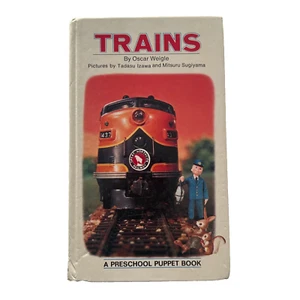 TRAINS A Preschool Puppet Book by Oscar Weigle 1972 Tadasu Izawa Illustrator - Bild 1 von 7