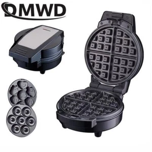 110v Electric Waffle Maker Cartoon Cake Donut 3 in 1 Grill Sandwich Panini Bread - Picture 1 of 25