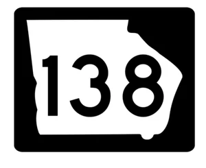 Georgia State Route 138 Sticker R3804 Highway Sign - Picture 1 of 1