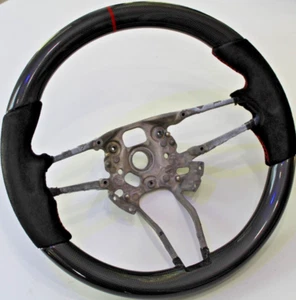 Volante de carbono negro Alcántara Porsche 991 Cayman Macan Cayenne Panamera - Imagen 1 de 6