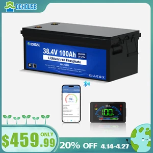 36V 100AH Golf Cart Lithium Battery Bluetooth APP & LCD Monitor Deep Cycle BMS - Picture 1 of 10