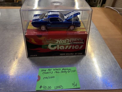 Hot Wheels American Classics 1966 Shelby GT-350 2003, azul, 1:43 #1254/2000 Foto 1 de 4