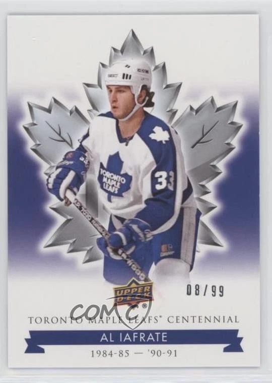 2017 Upper Deck Toronto Maple Leafs Centennial Blue Exclusives /99 Al Iafrate - Image 1 of 2