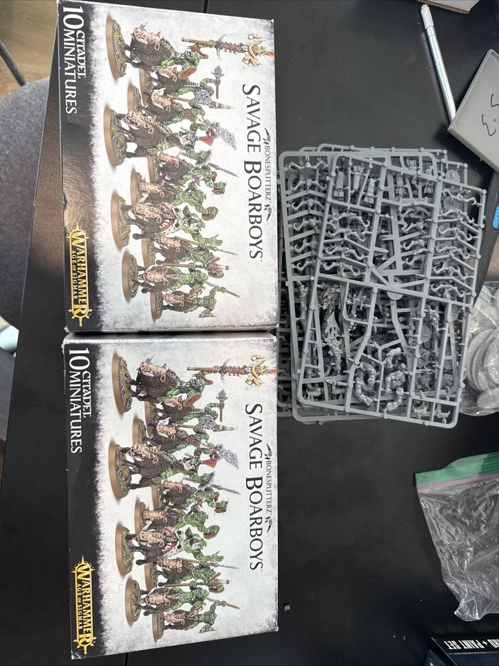 Bonesplitterz Savage Orruks Boarboys | Fuera de existencia Orruk Warclans Box (x2) Foto 1 de 1