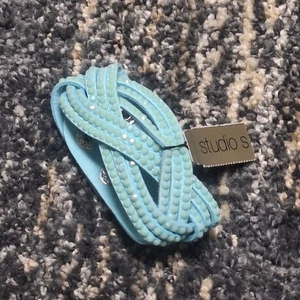 Studio S Aqua Strass Armband Größe 5,5" 6,5" - Bild 1 von 3