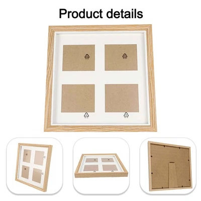 Wood Collage Frame for 36 Inch Pictures Stylish and Practical Home Accessory - Image 1 of 4