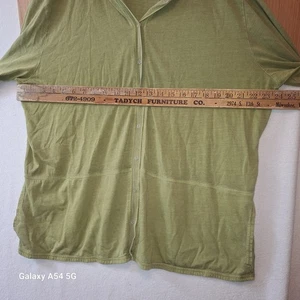 Damen CJ Banks Hoodie mit Taschen 1X Langarm Druckknopfverschluss vorne grün - Bild 1 von 9