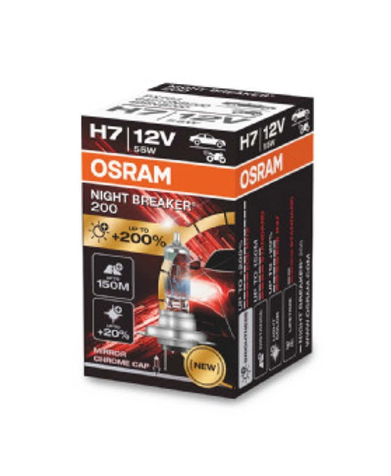 OSRAM Glühlampe Night Breaker 200 12V H7 64210NB200