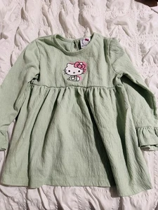 Hello Kitty Kids Light Green Dress Size 5/6 - Picture 1 of 4
