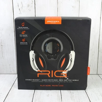 Plantronics RIG Wired Gaming Headset and Optical Mixer and Cables - White - Image 1 of 4