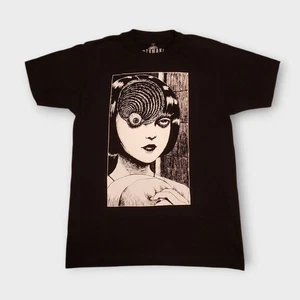 Uzumaki Junji Ito Horror Manga Graphic Black Tee M Hot Topic Ripple Junction - Picture 1 of 5