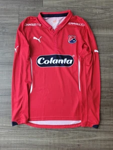 2015 Independiente de Medellin Long Sleeve Red Jersey Size Small - Picture 1 of 9