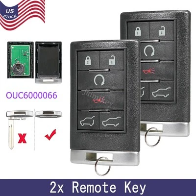 2 para Cadillac Escalade 2011 2012 2013 2014 mando a distancia sin llave 6B OUC6000066 Foto 1 de 4