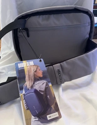 Bolso Bandolera XD Design Antirrobo Bobby Sling con Puerto USB Gris Nuevo con Etiquetas Foto 1 de 4