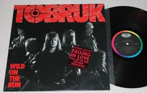 TOBRUK - Wild On The Run  (OG U.S. 1985 LP / Rare 80's Hard Rock)  NM Vinyl - Picture 1 of 3