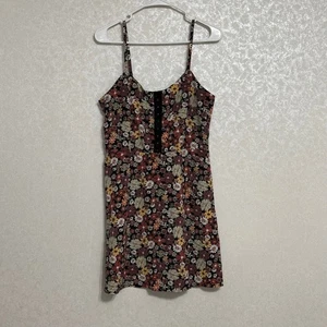 Mini Vestido Acanalado Lily Rose Estampado Floral Ajuste y Acampanado Correa de Espagueti Juniors L - Imagen 1 de 7